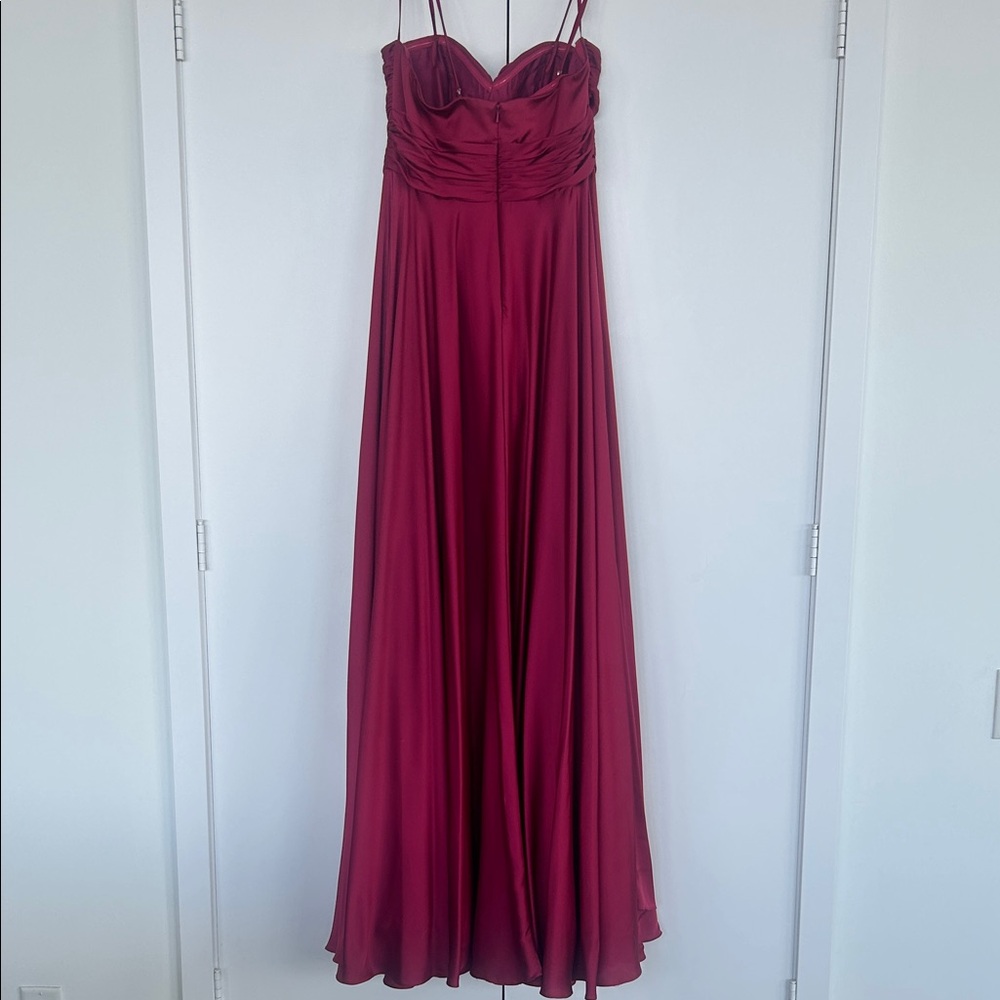 Ladivine Burgundy Gown - Picture 6 of 13